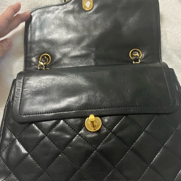 Vintage Black Chanel mini Double Flap - Picture 11 of 14